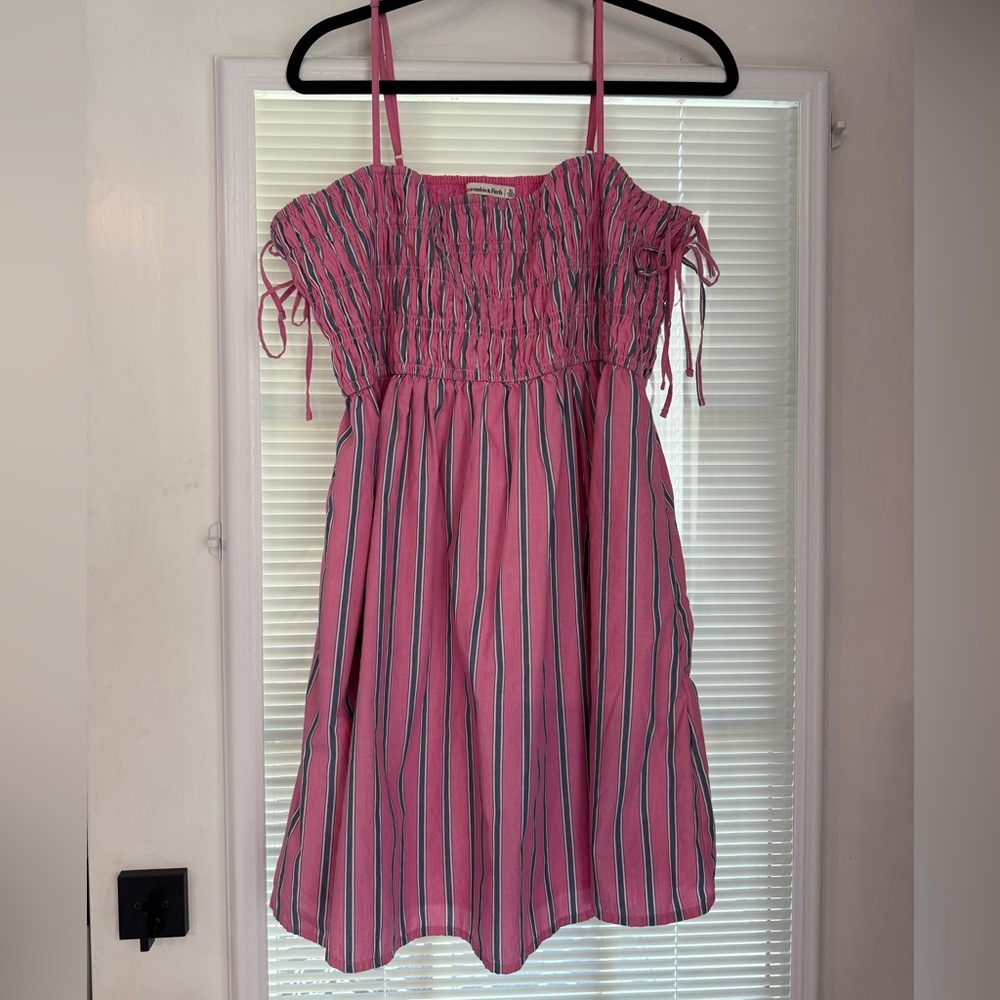 Abercrombie & Fitch Pink and Blue Striped Dress